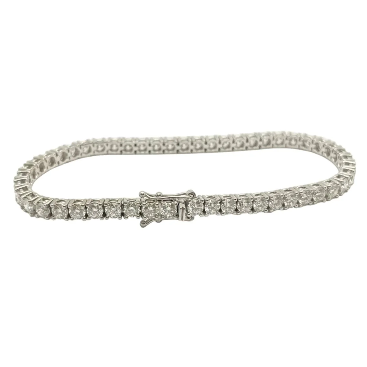 Bracelet Ligne en or blanc et diamants