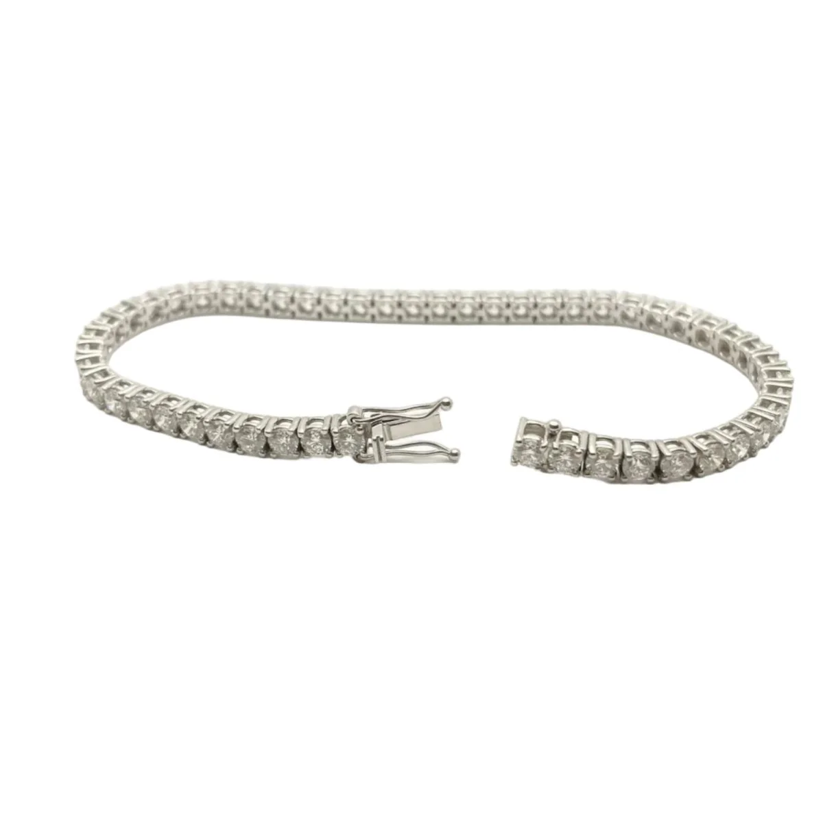 Bracelet Ligne en or blanc et diamants - Image 2