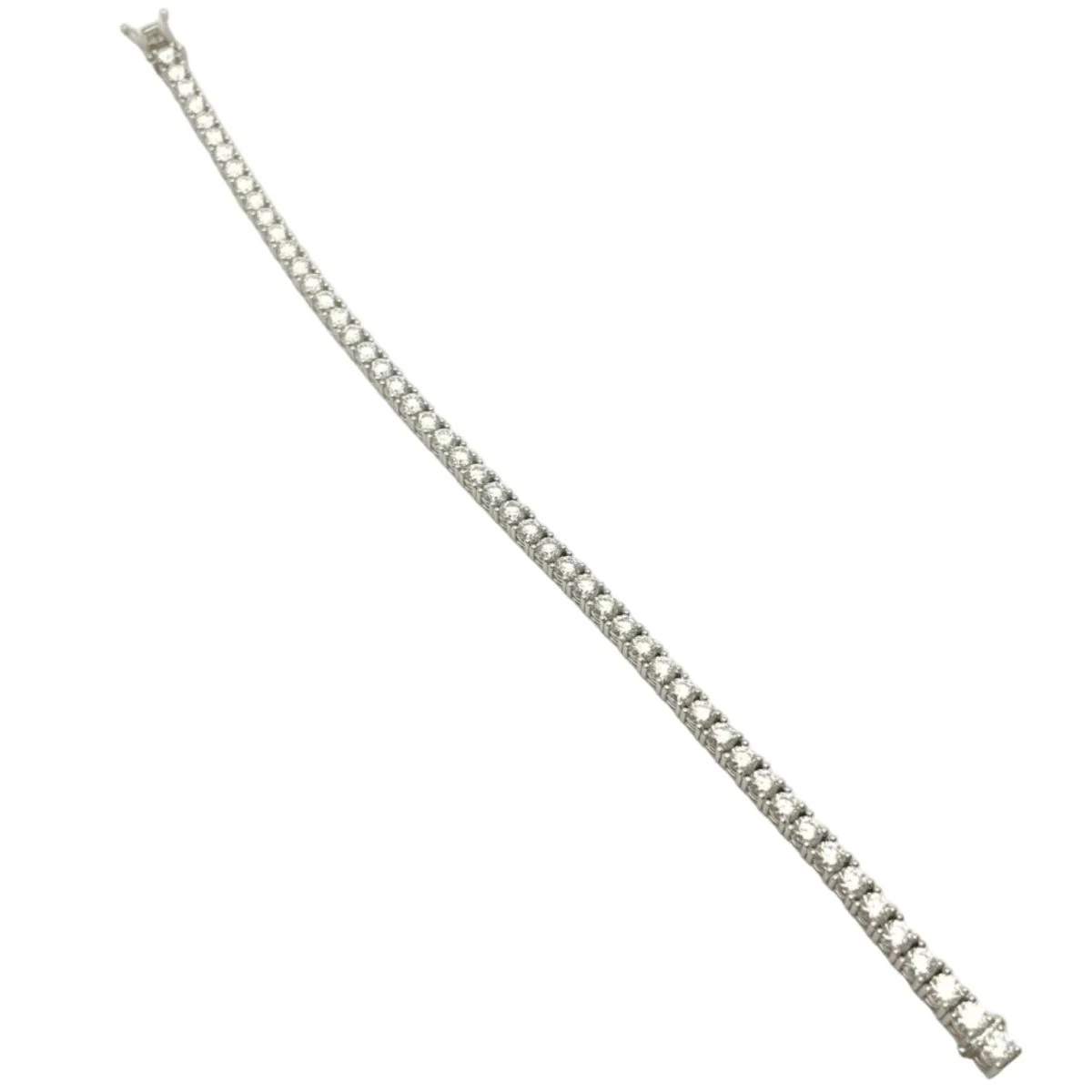 Bracelet Ligne en or blanc et diamants - Image 3