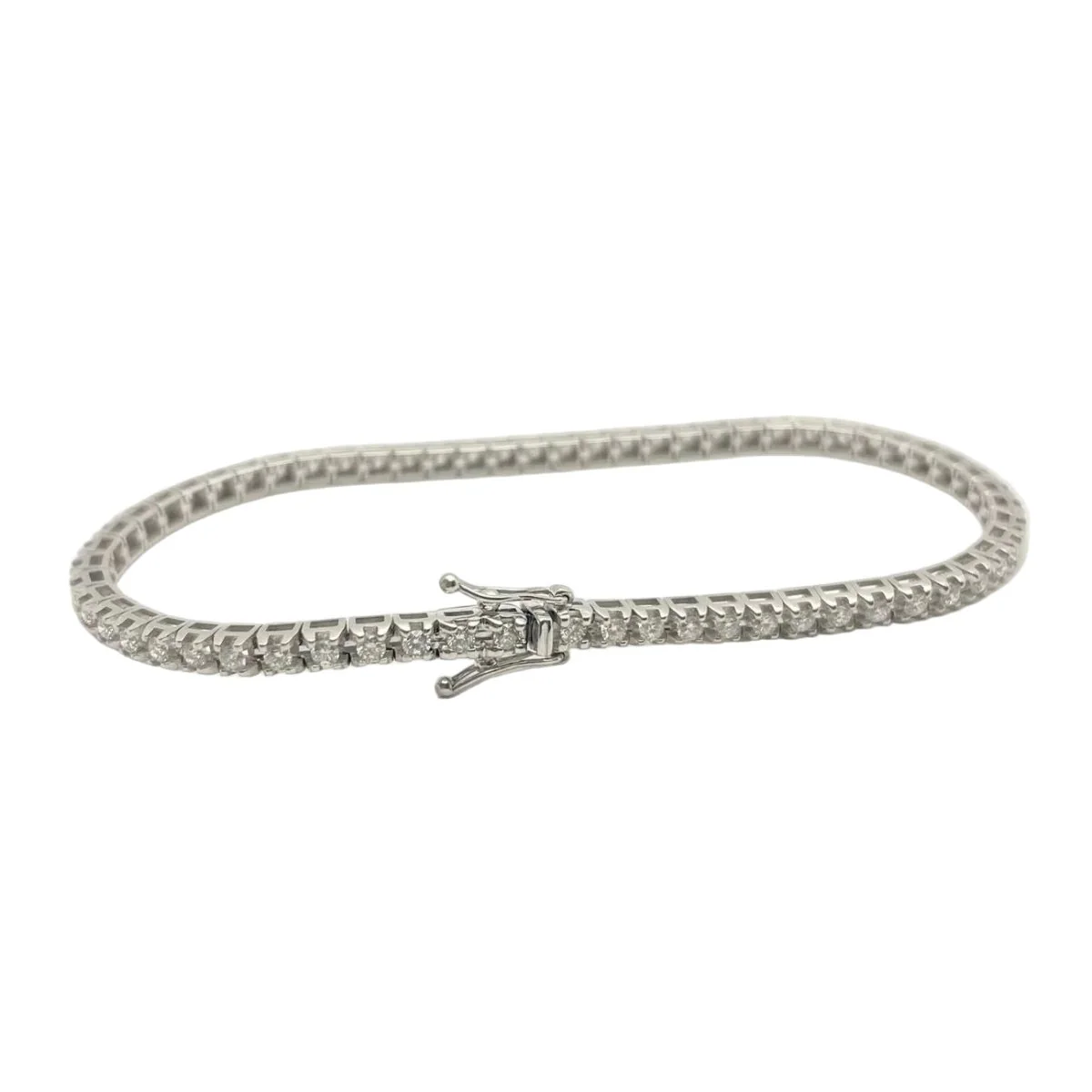 Bracelet Ligne en or blanc et diamants