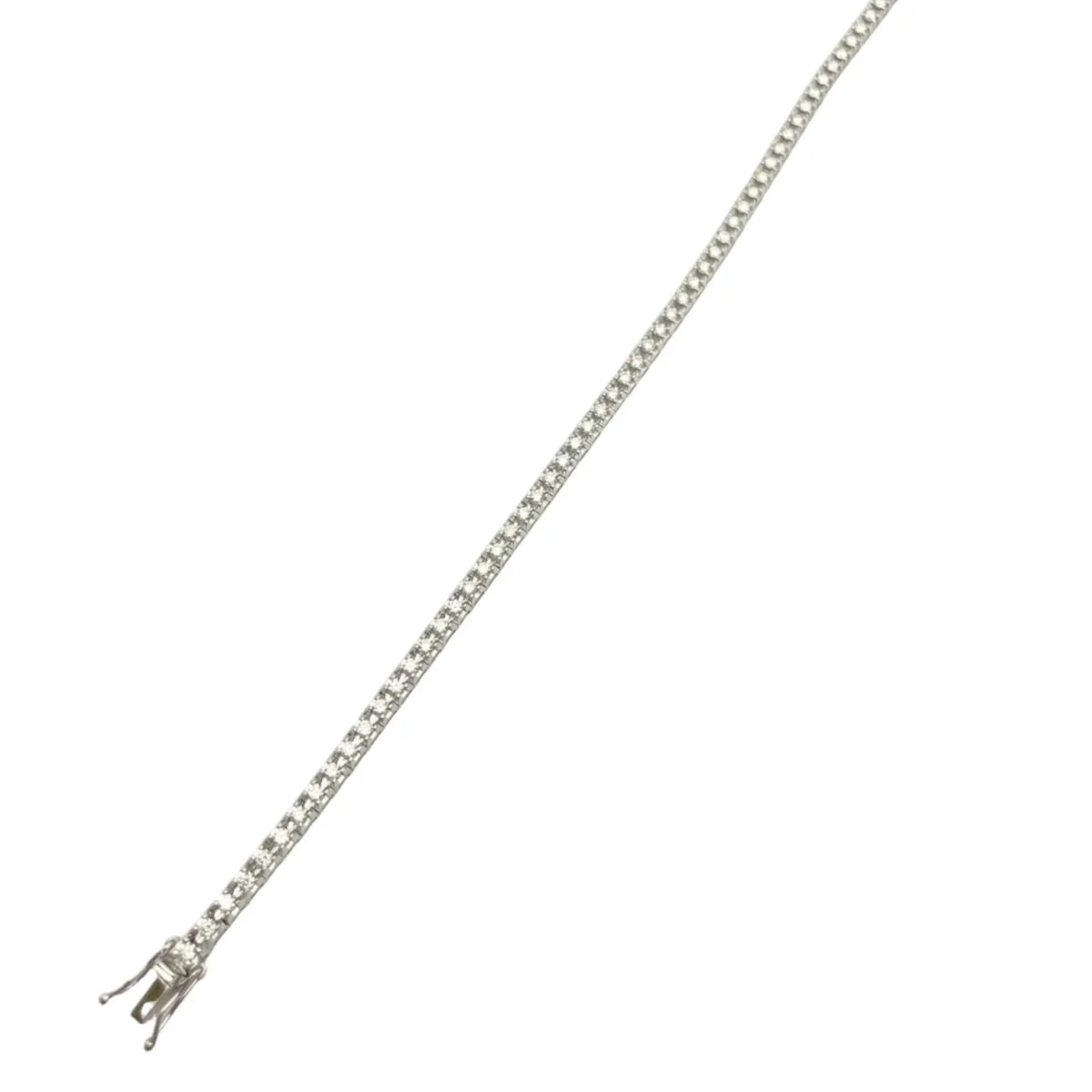 Bracelet Ligne en or blanc et diamants - Image 3