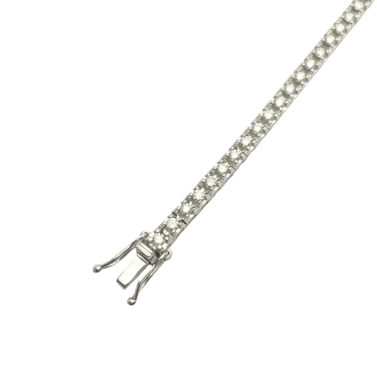 Bracelet Ligne en or blanc et diamants - Image 4