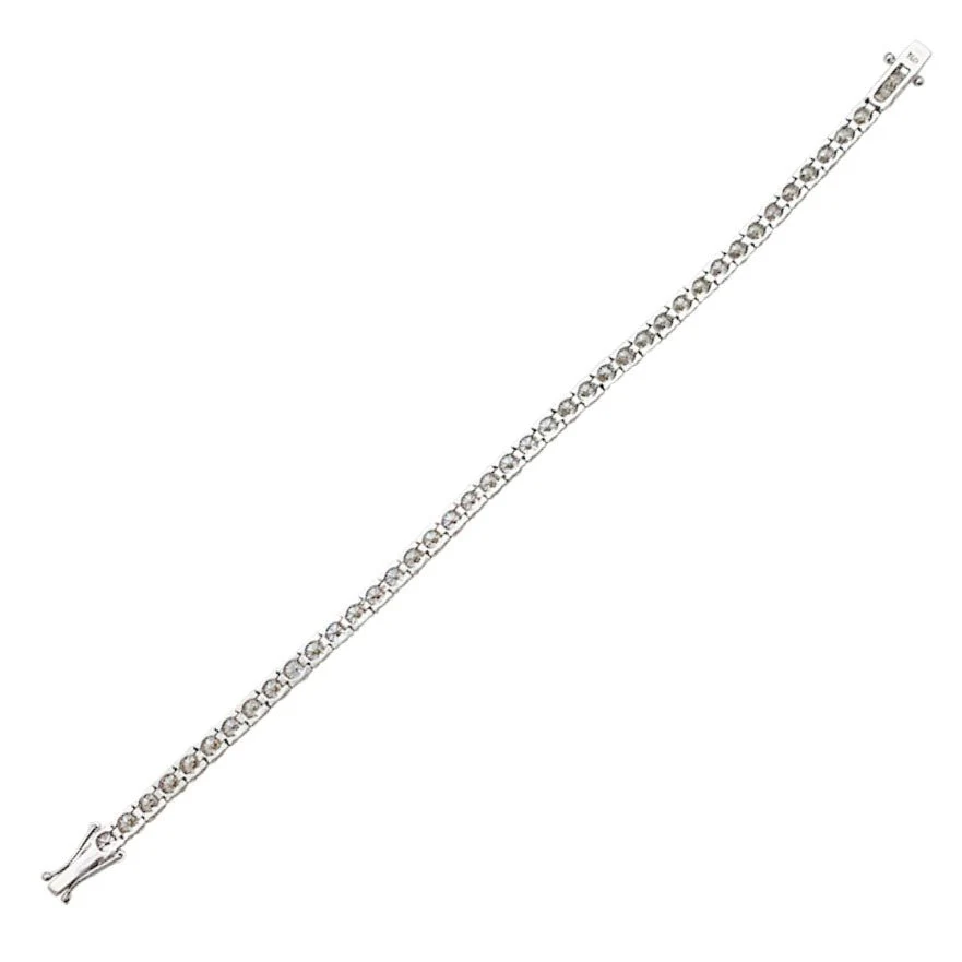 Bracelet ligne en or blanc et diamants - Image 5