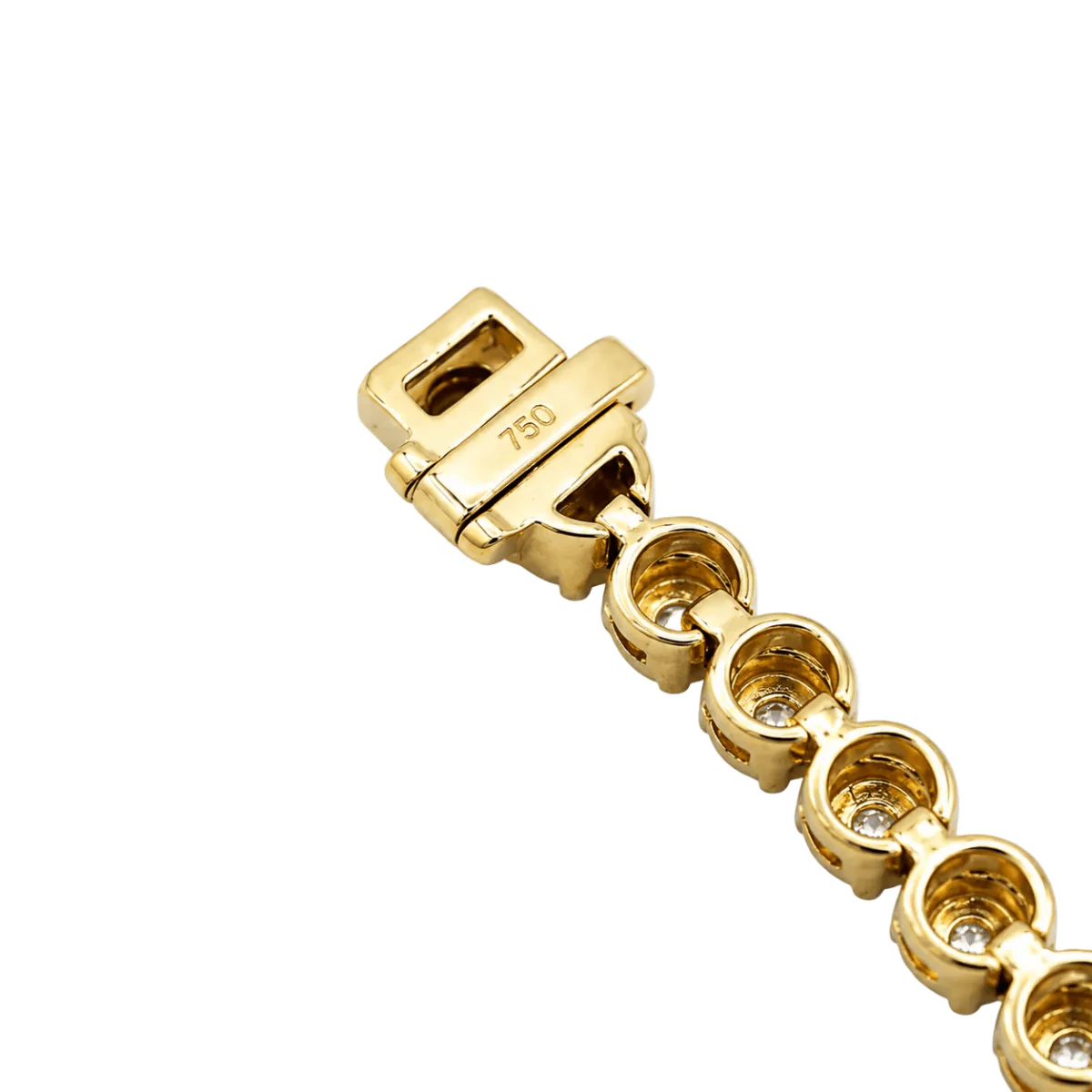 Bracelet Ligne en or jaune et diamants - Image 5