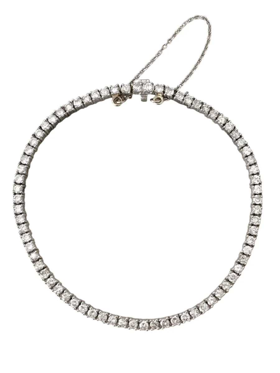 Bracelet Ligne en platine et diamants