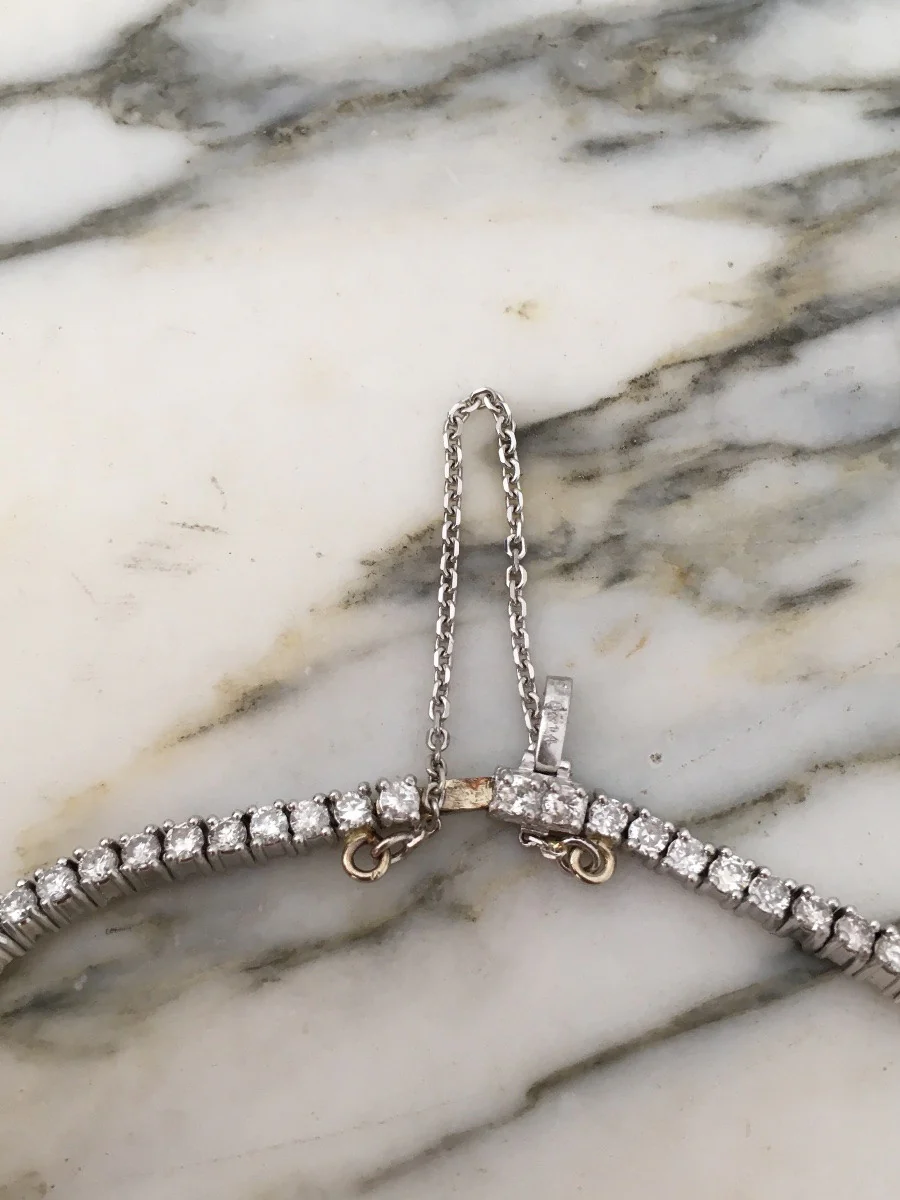 Bracelet Ligne en platine et diamants - Image 5