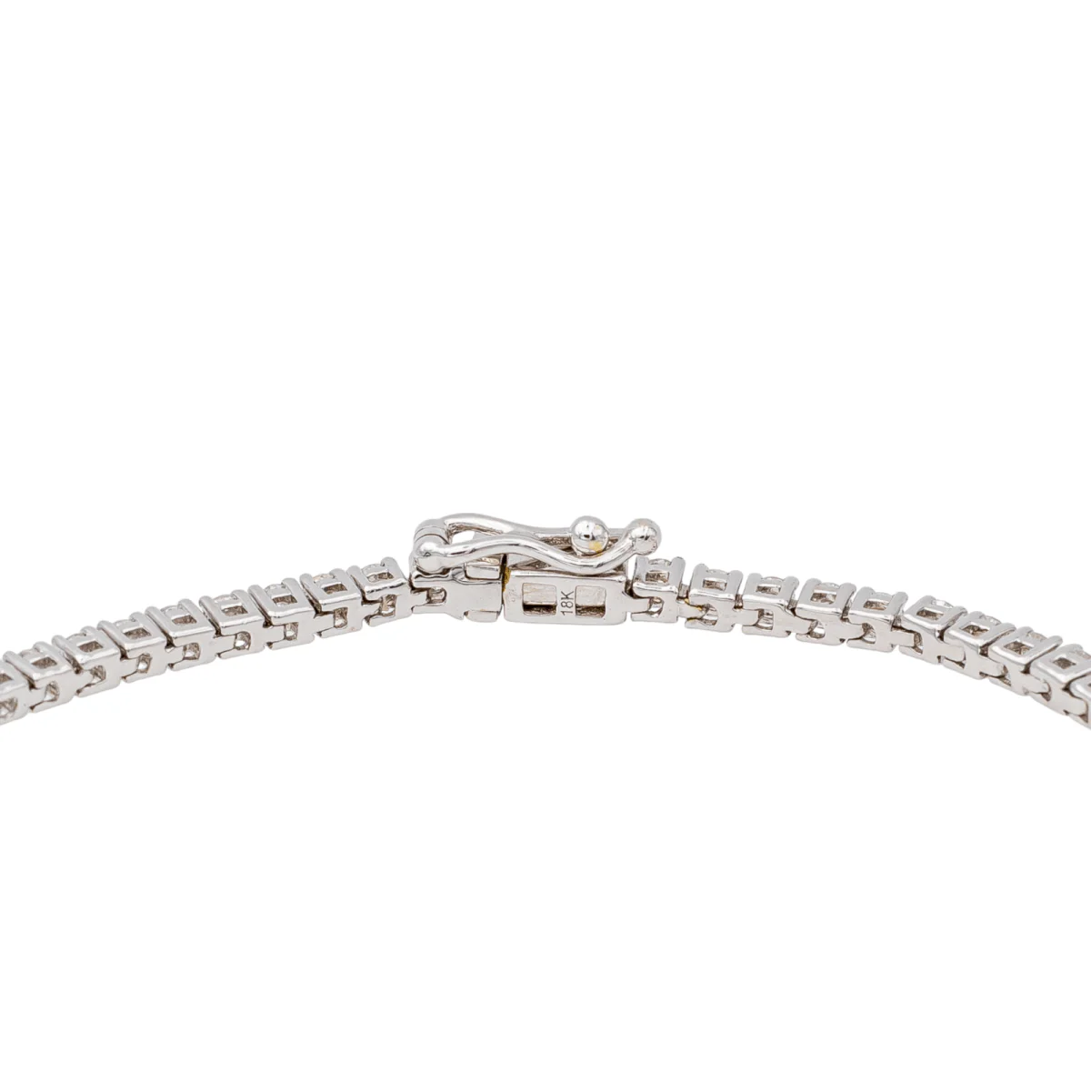 Bracelet Ligne Diamants en Or Blanc - Image 7