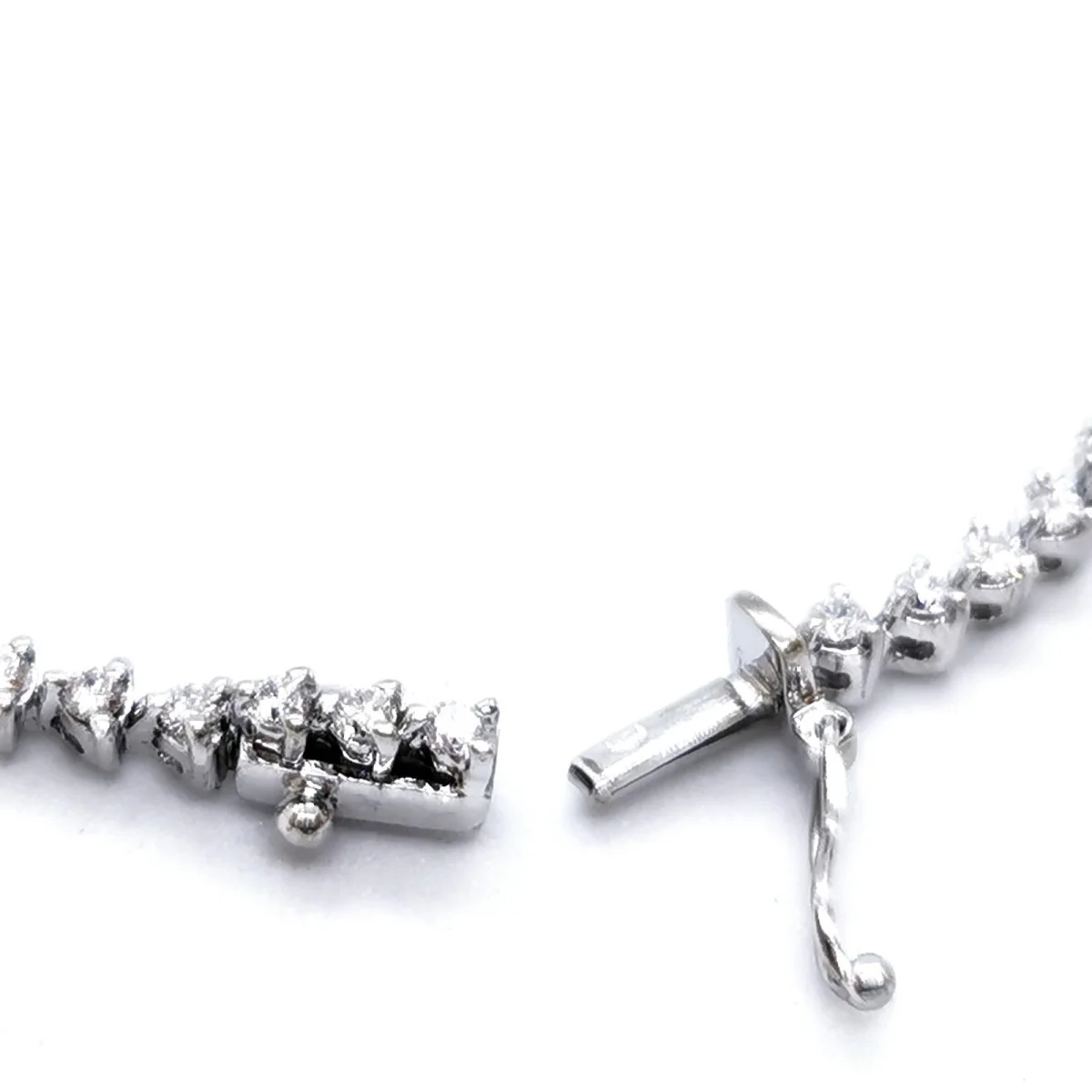 Bracelet Ligne Or Blanc Diamant - Image 7