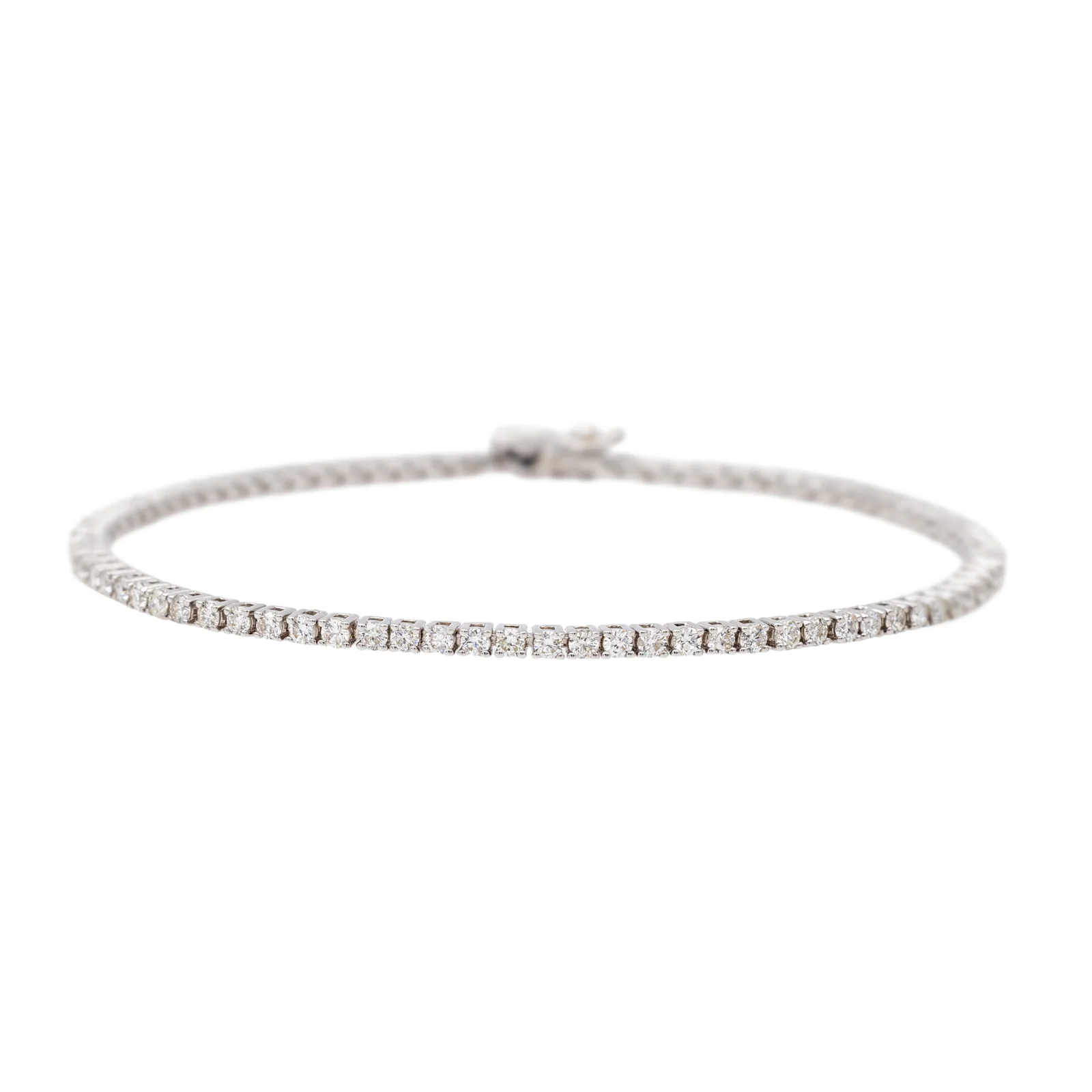 Bracelet Ligne Or blanc Diamant - Image 3