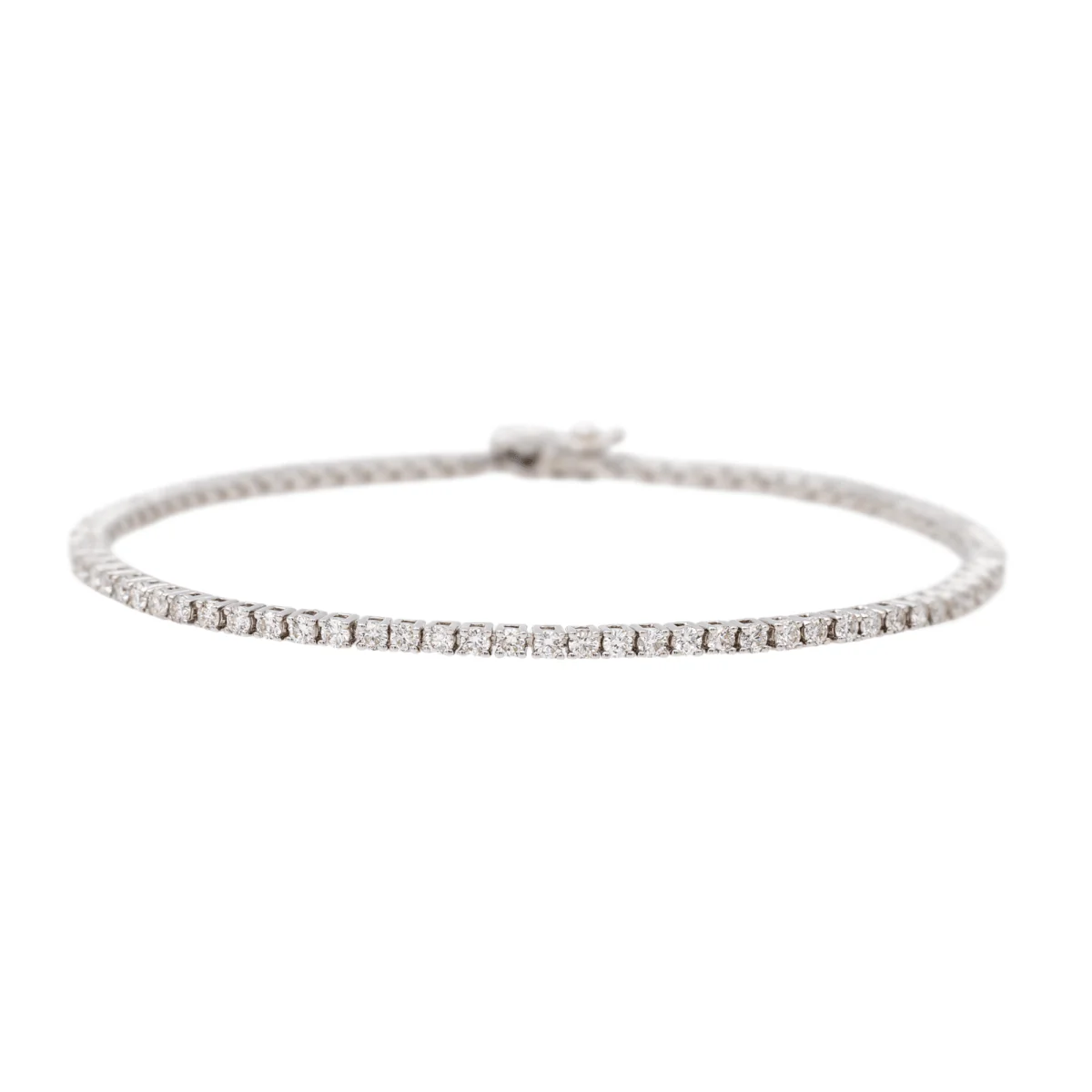 Bracelet Ligne Or blanc Diamant - Image 8