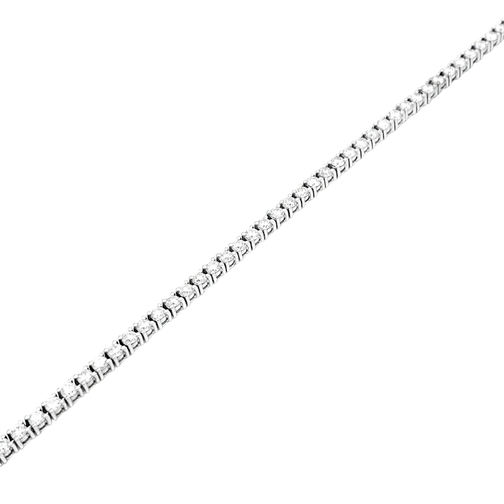 Bracelet Ligne en or blanc et diamants - Image 6