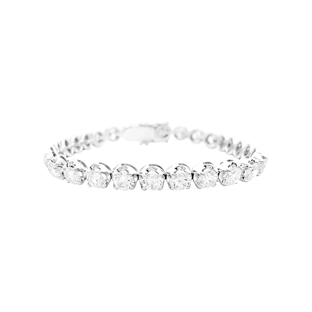 Bracelet Ligne en or blanc et diamants