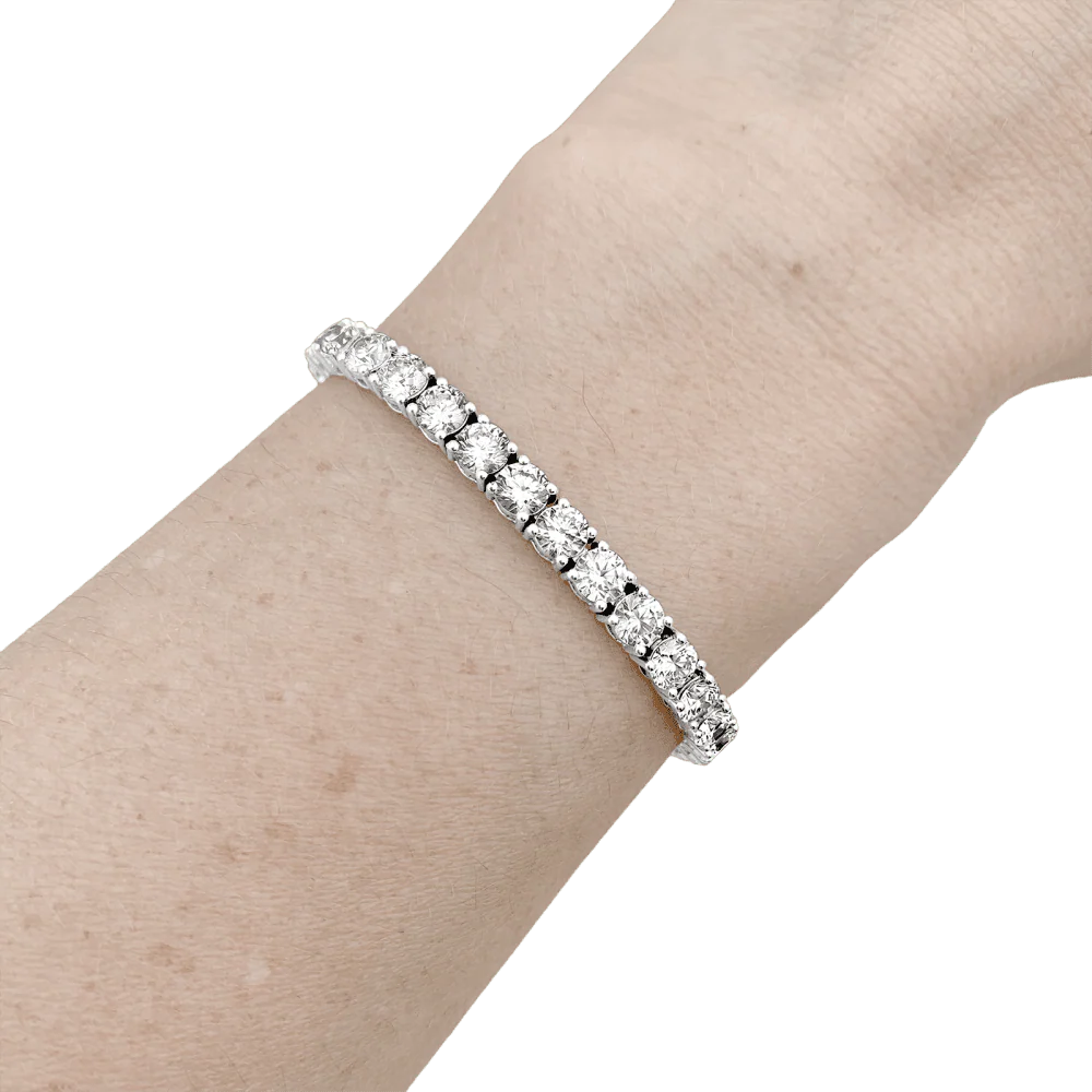 Bracelet Ligne en or blanc et diamants - Image 2