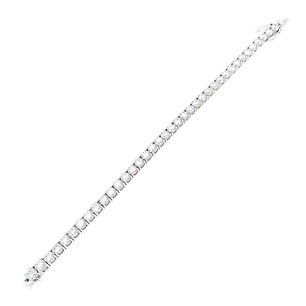 Bracelet Ligne en or blanc et diamants - Image 5