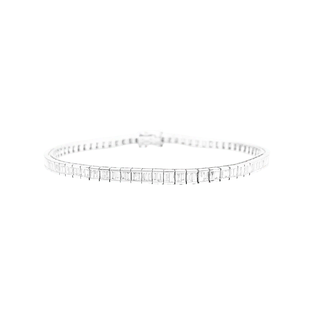 Bracelet Ligne en or blanc et diamants
