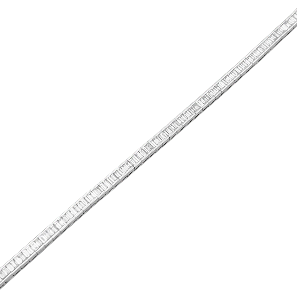 Bracelet Ligne en or blanc et diamants - Image 4