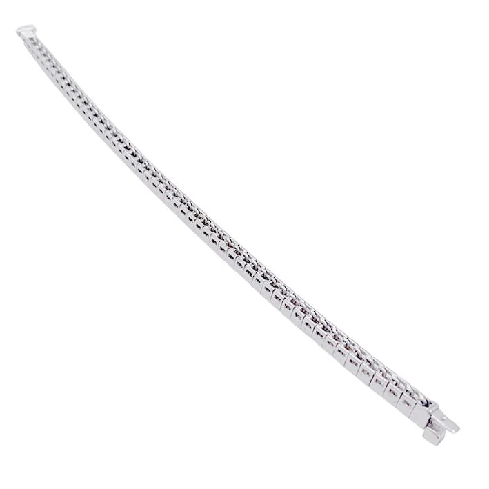 Bracelet Ligne en or blanc et diamants - Image 6