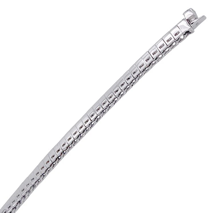 Bracelet Ligne en or blanc et diamants - Image 7