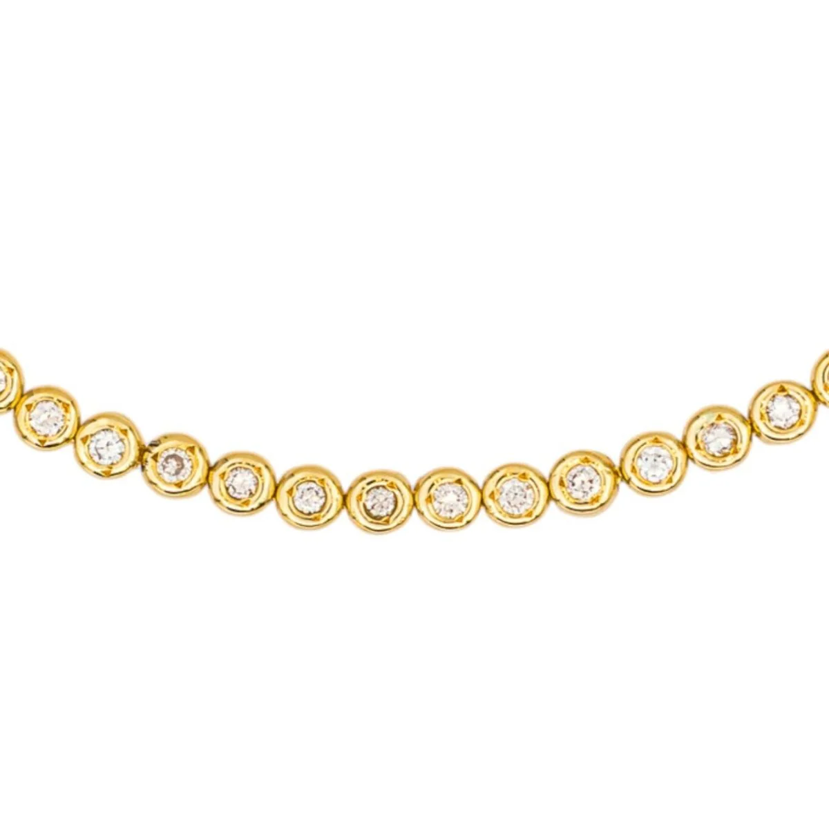 Bracelet Ligne en or jaune et diamants - Image 5