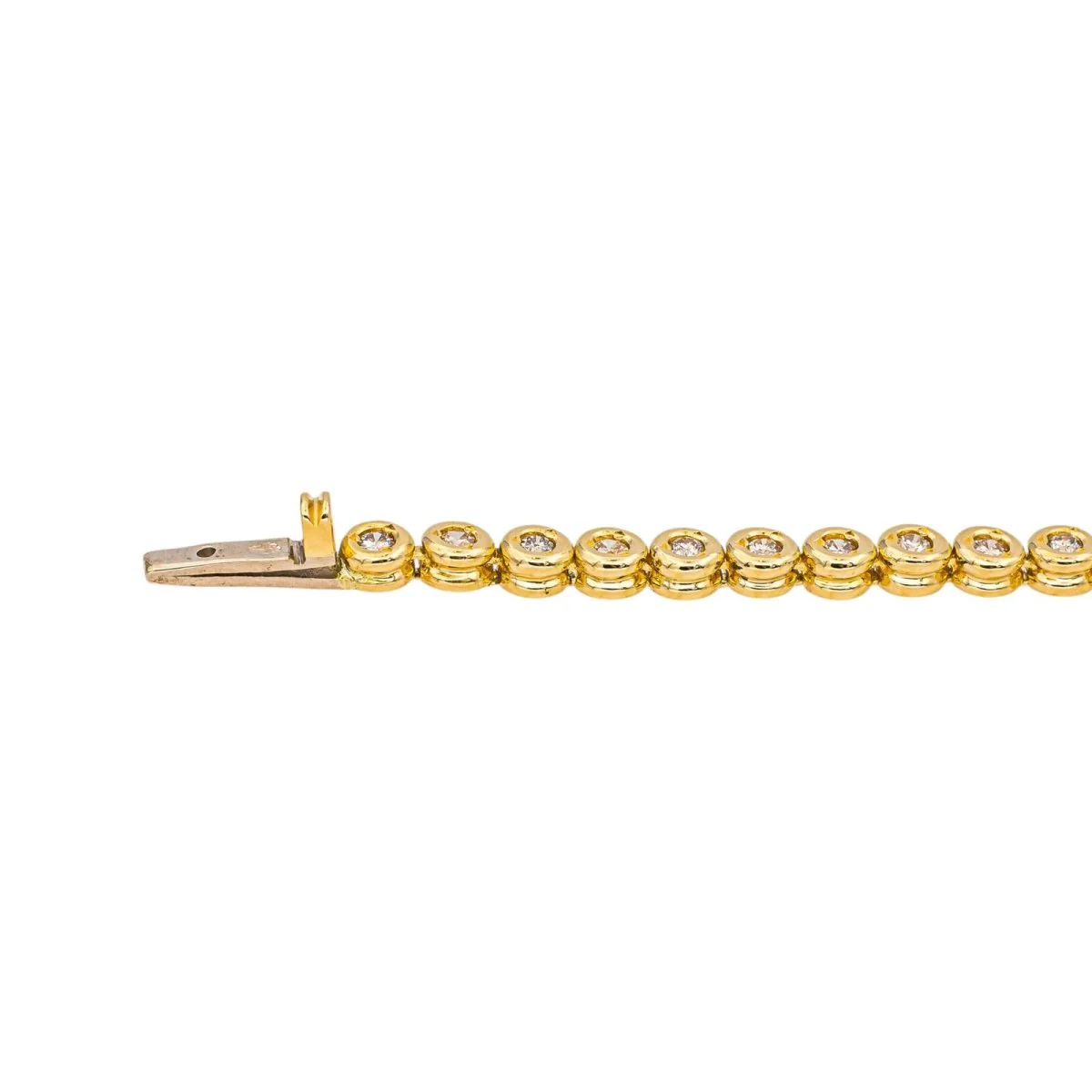 Bracelet Ligne en or jaune et diamants - Image 7