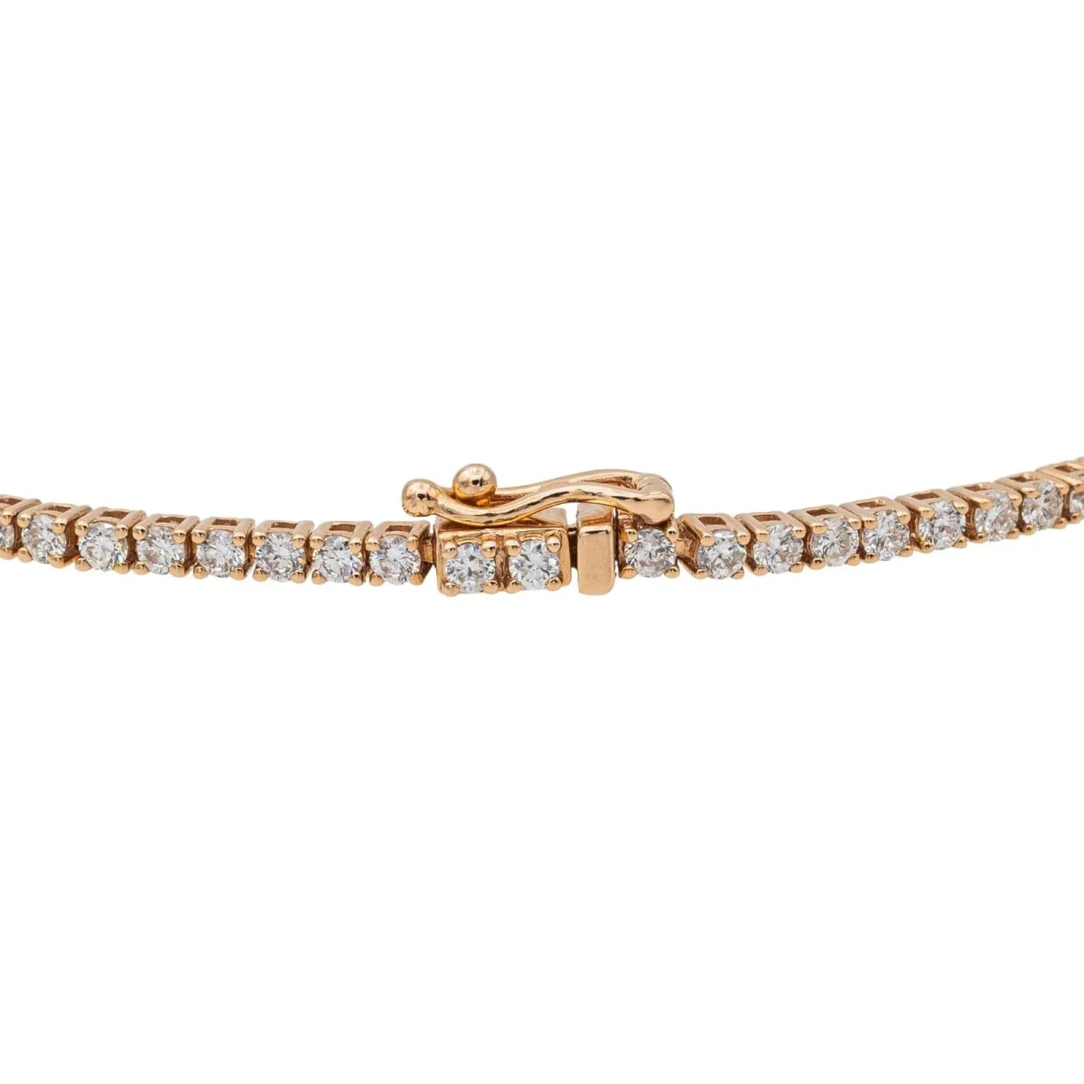 Bracelet Ligne Or rose Diamant - Image 4