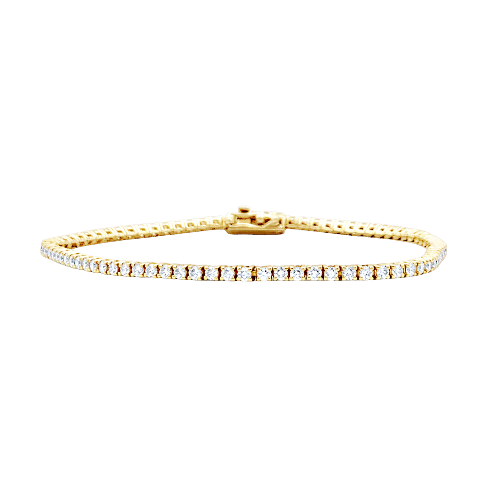 Bracelet Ligne en or rose et diamants