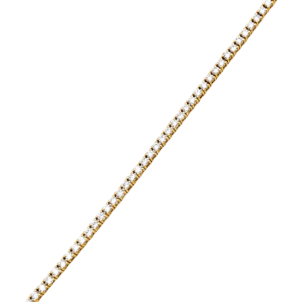 Bracelet Ligne en or rose et diamants - Image 4