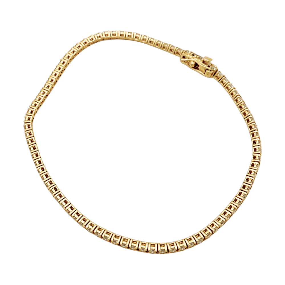Bracelet Ligne en or rose et diamants - Image 6