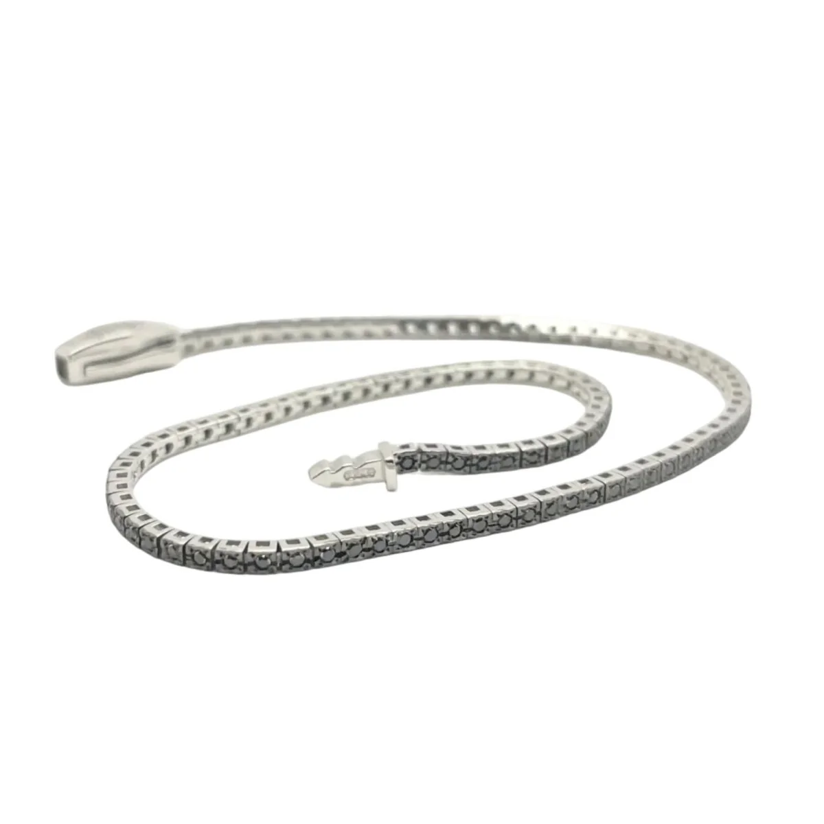 Bracelet Ligne RECARLO en or blanc et diamants - Image 2