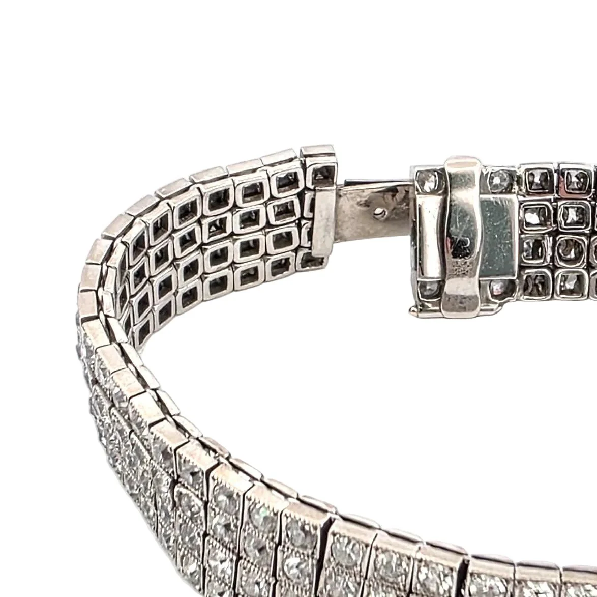 Bracelet Ligne S.J PHILLIPS LTD. en platine et diamants - Image 4