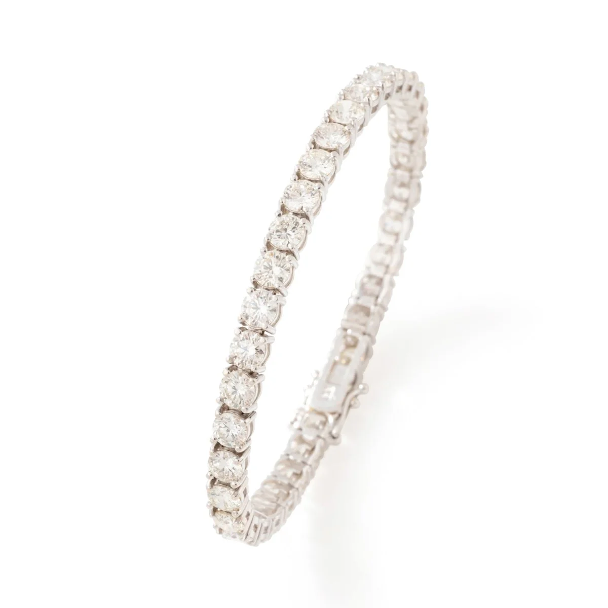 Bracelet Ligne tennis en or blanc et diamants