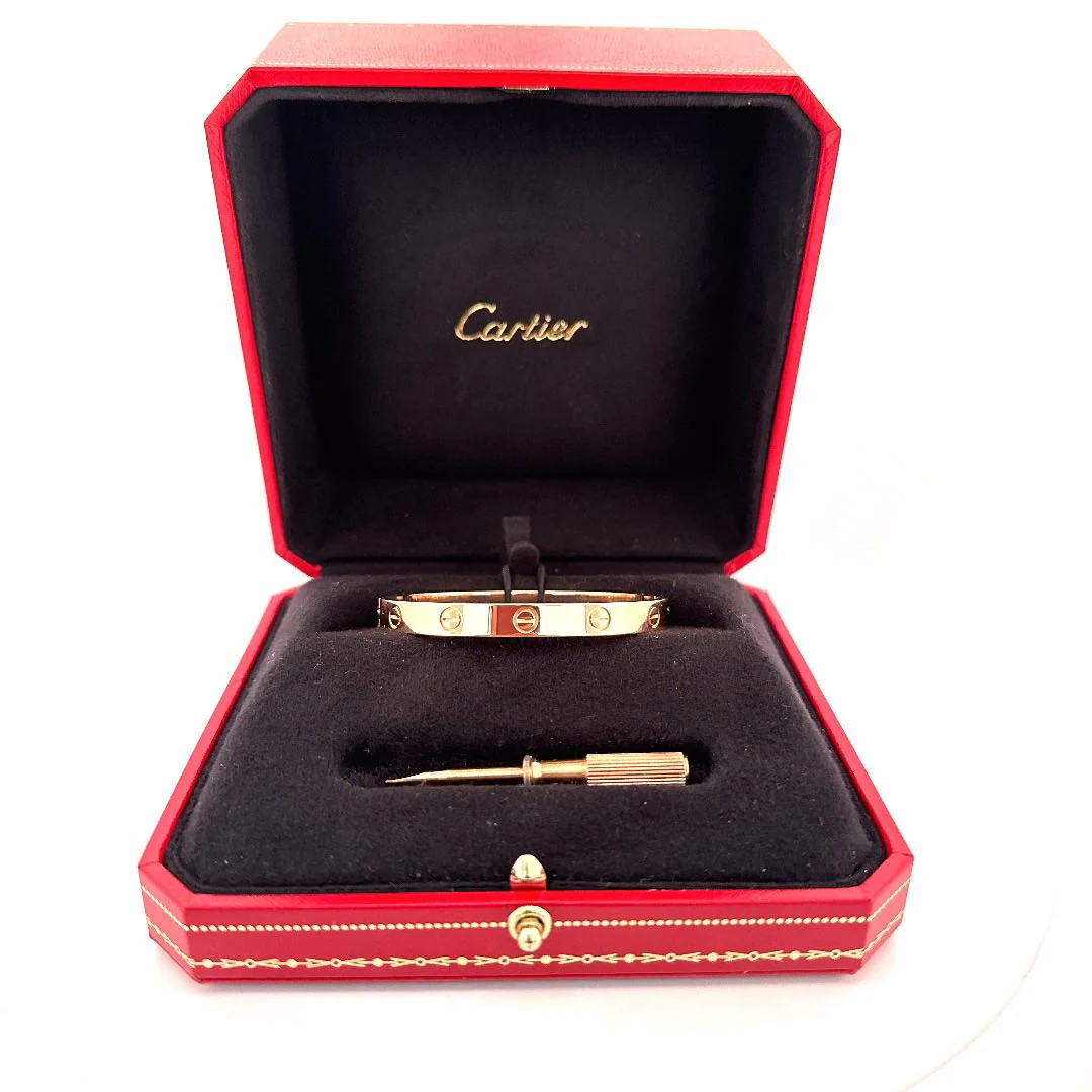 Bracelet CARTIER "Love" en or rose - Image 2