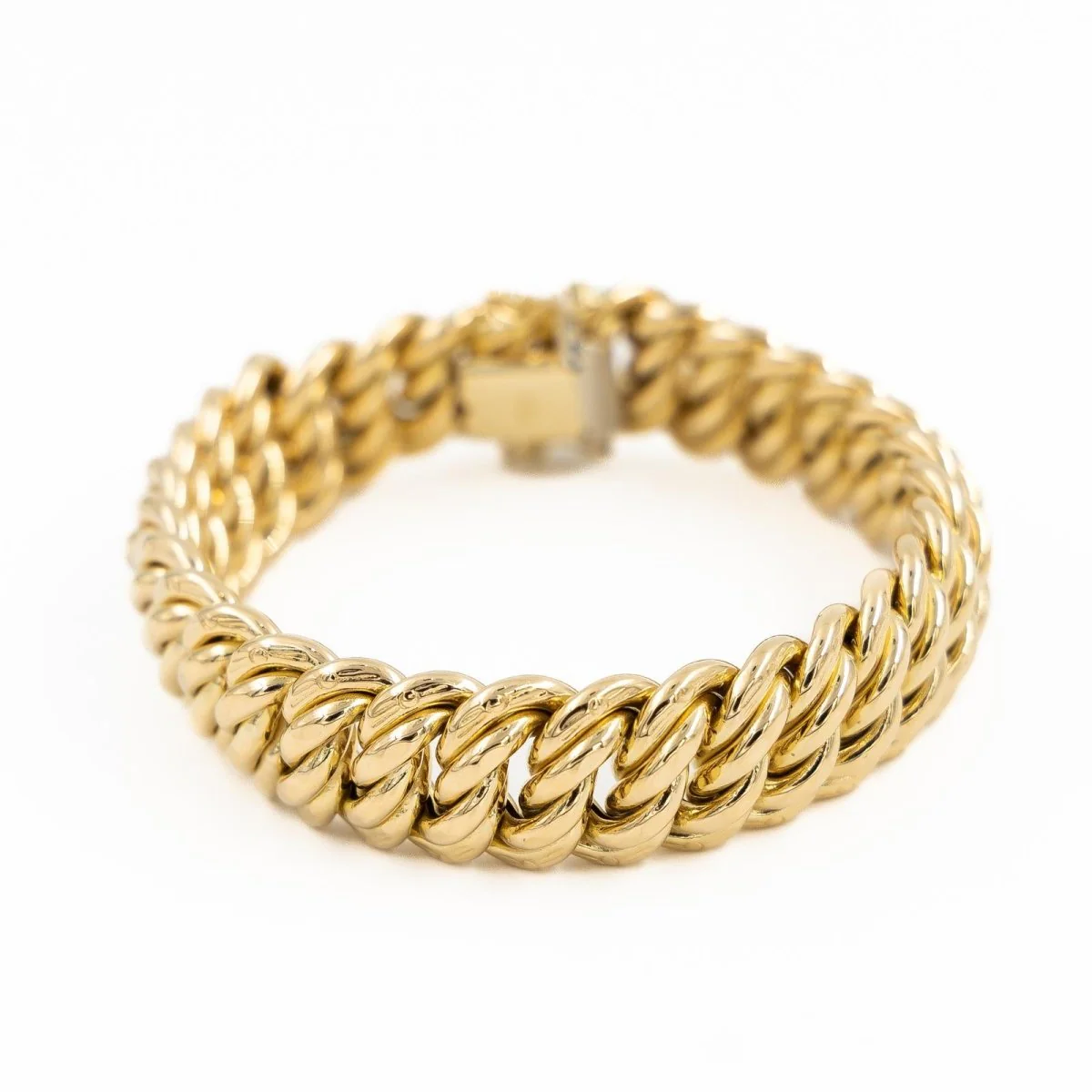 Bracelet Maille américaine en or jaune