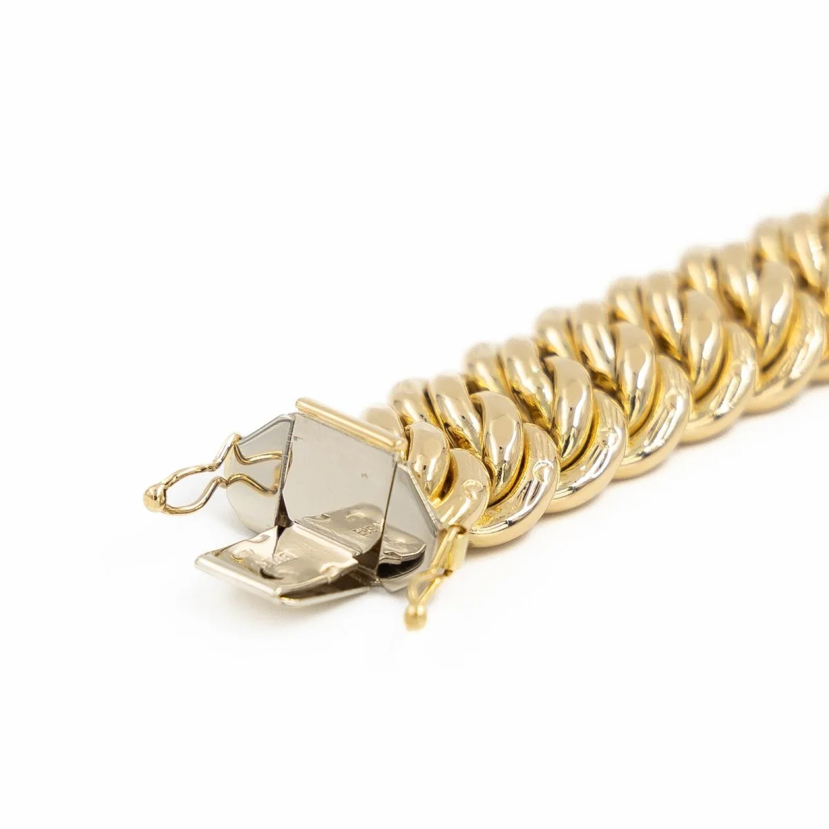 Bracelet Maille américaine en or jaune - Image 4