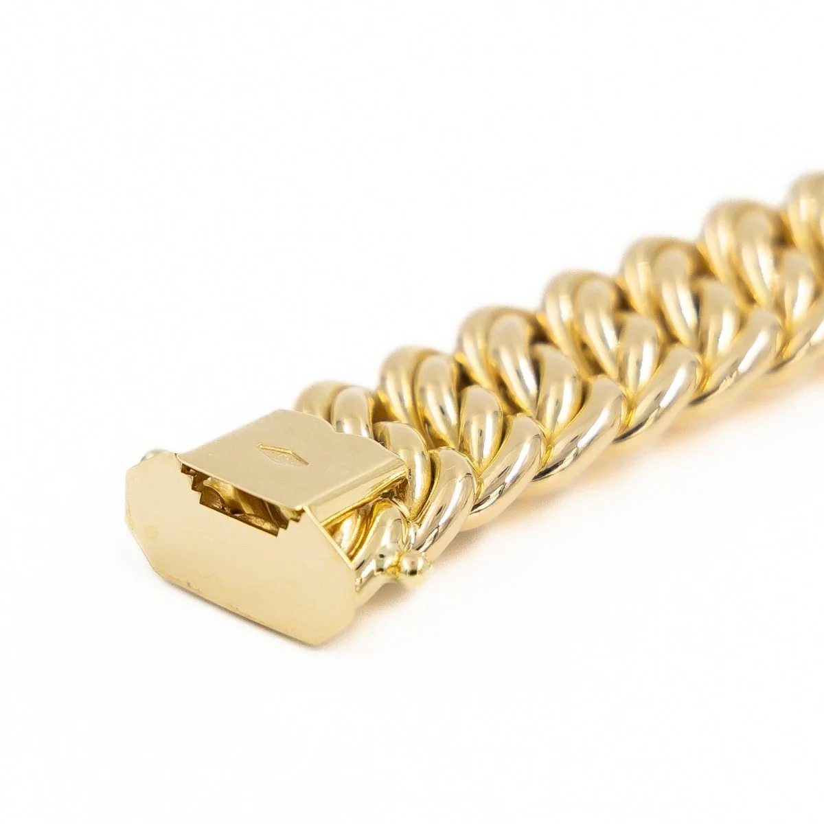 Bracelet Maille américaine en or jaune - Image 6