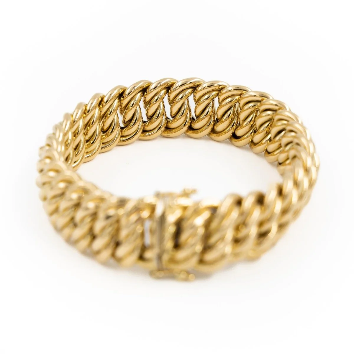 Bracelet Maille américaine en or jaune - Image 7