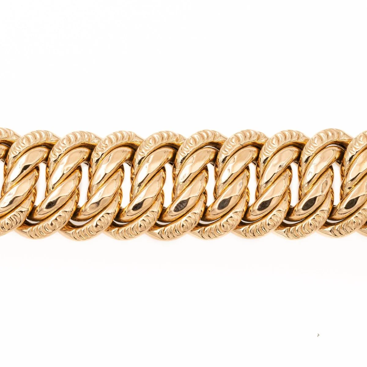 Bracelet Maille américaine en or jaune - Image 4