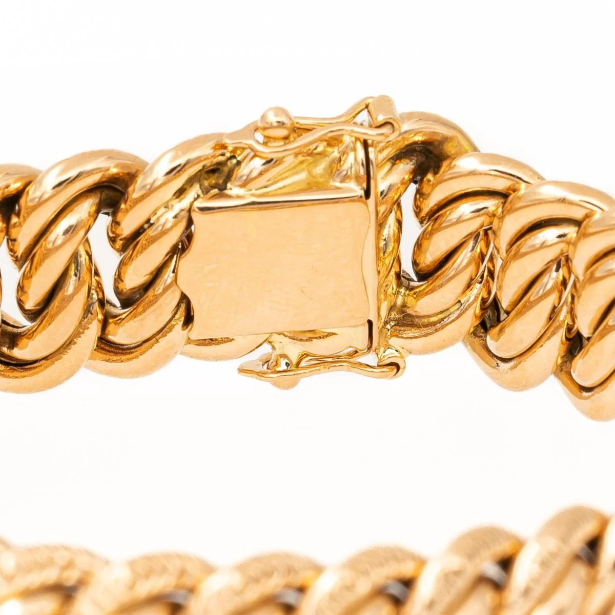 Bracelet Maille américaine en or jaune - Image 7
