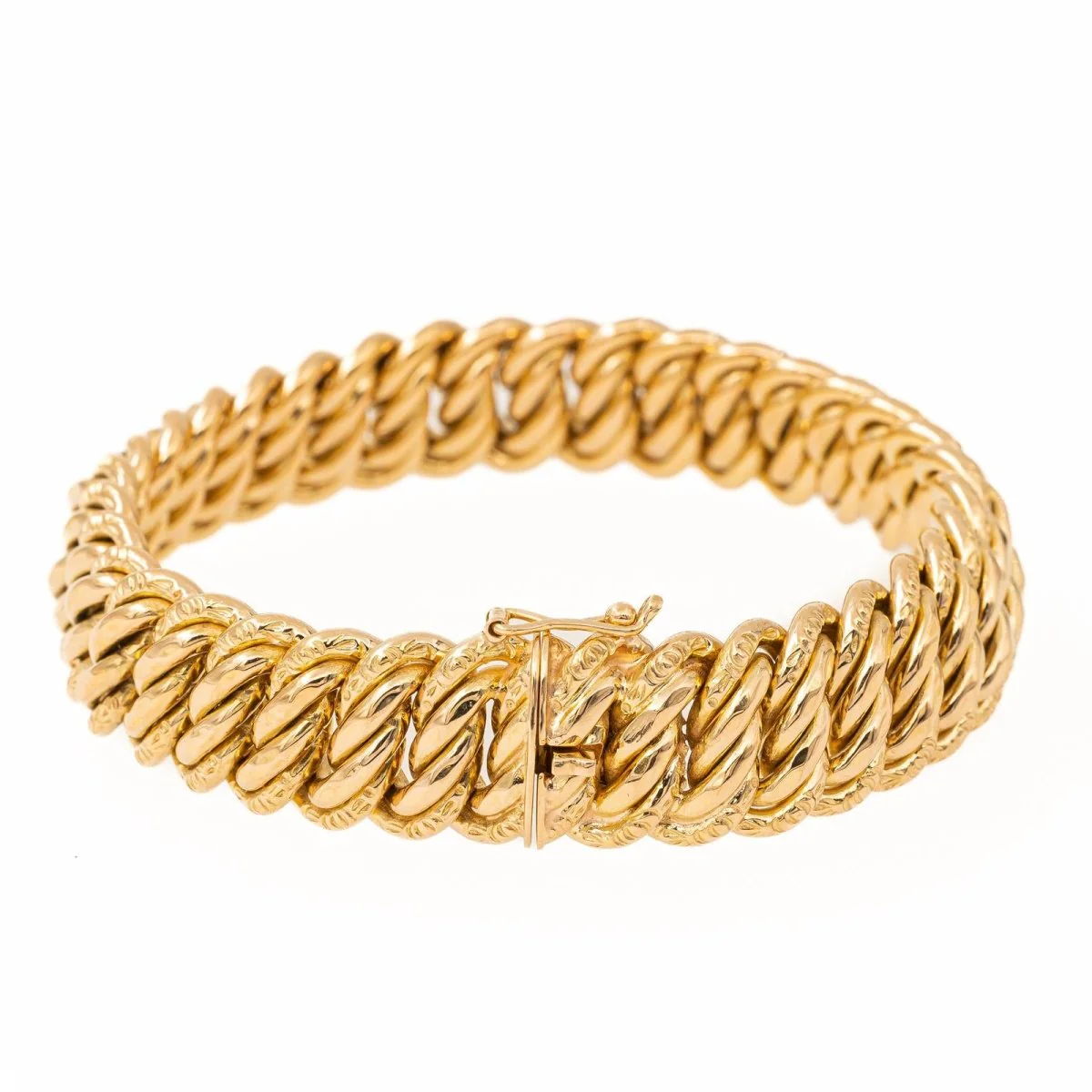 Bracelet Maille américaine en or jaune - Image 5