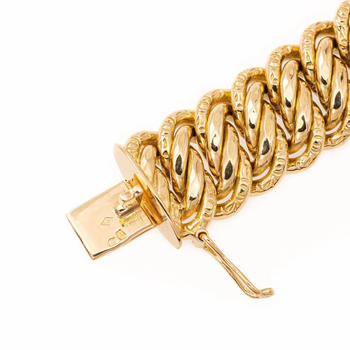 Bracelet Maille américaine en or jaune - Image 6