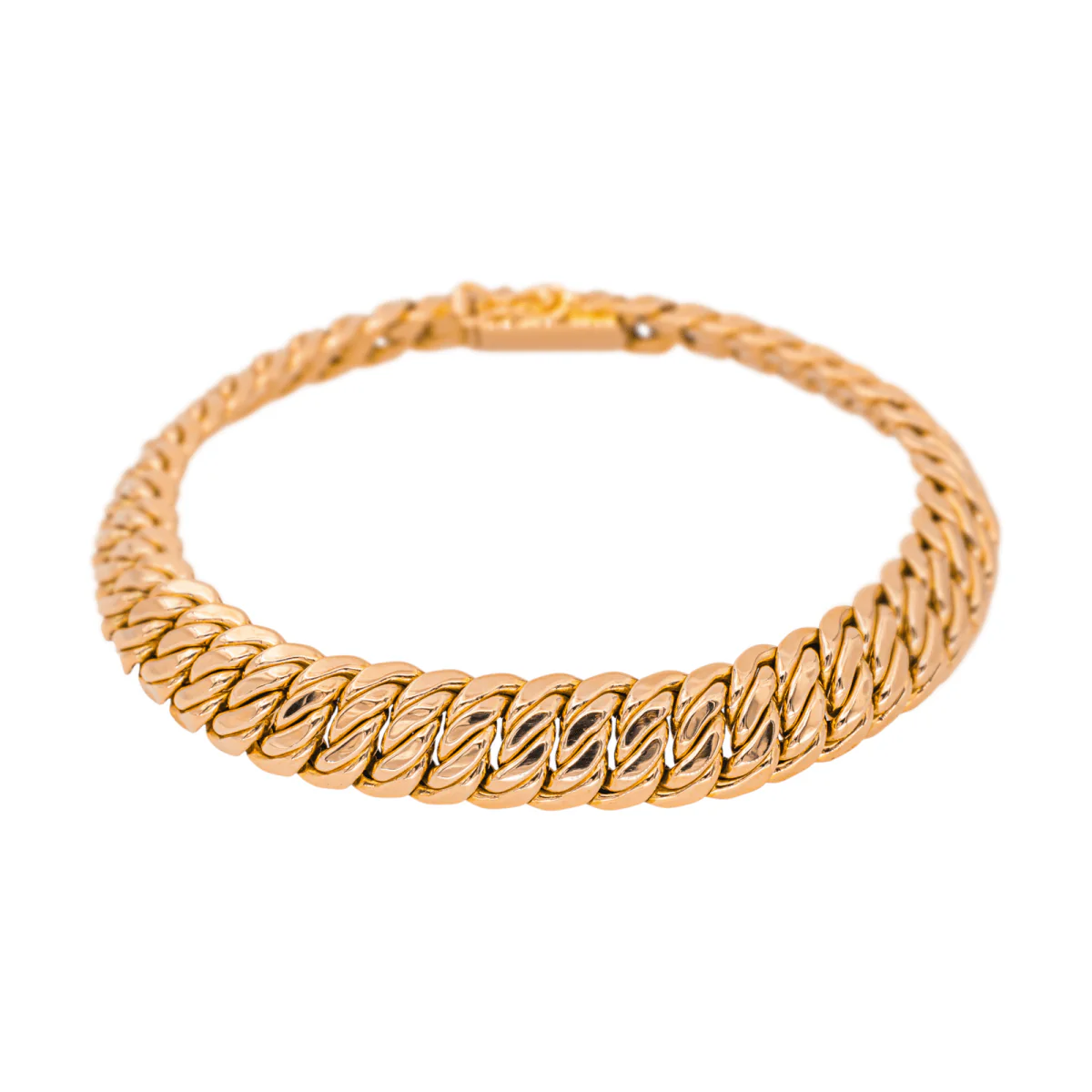 Bracelet Maille américaine en or rose