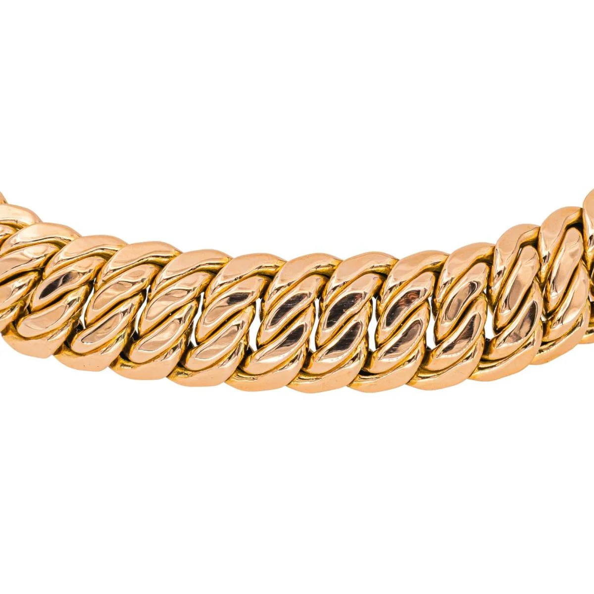 Bracelet Maille américaine en or rose - Image 5