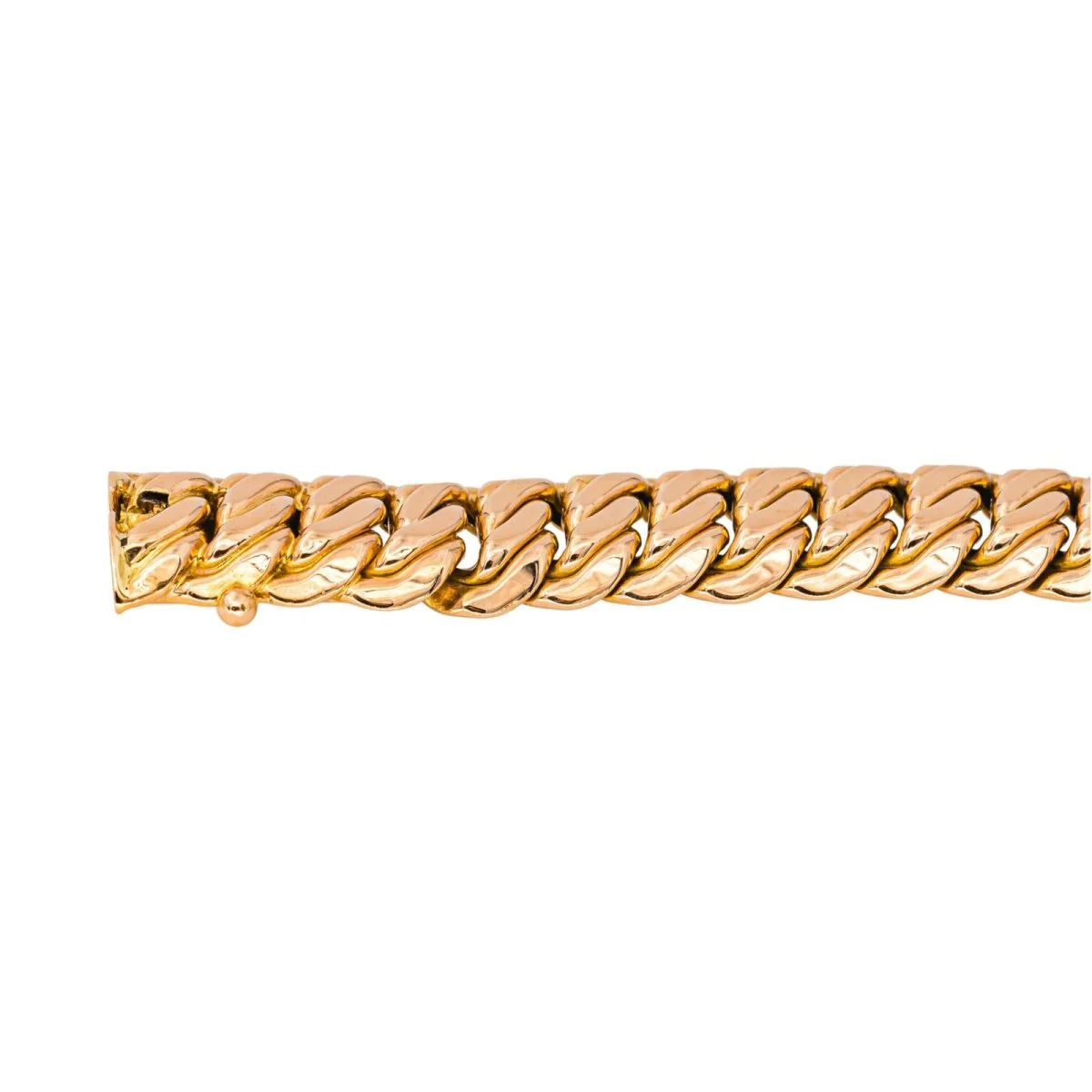 Bracelet Maille américaine en or rose - Image 7