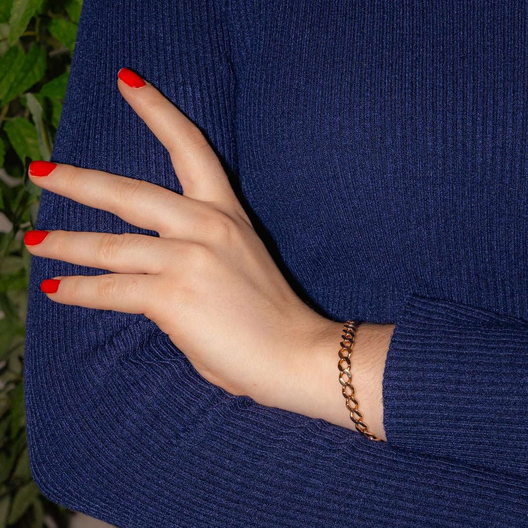 Bracelet Maille en or rose - Image 2