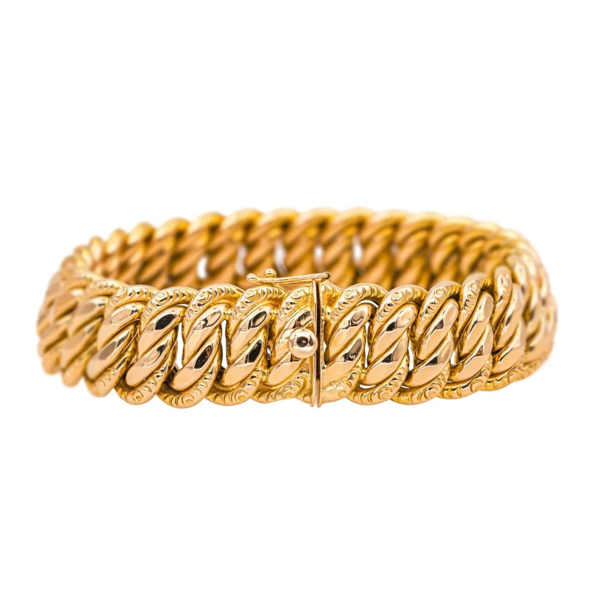 Bracelet Maille en or rose - Image 2