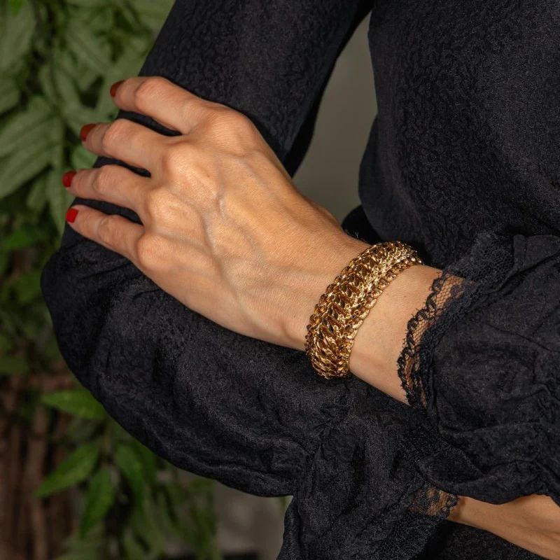 Bracelet Maille en or rose - Image 2