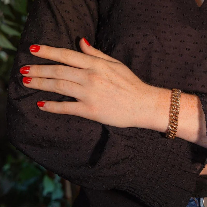 Bracelet Maille en or rose - Image 2