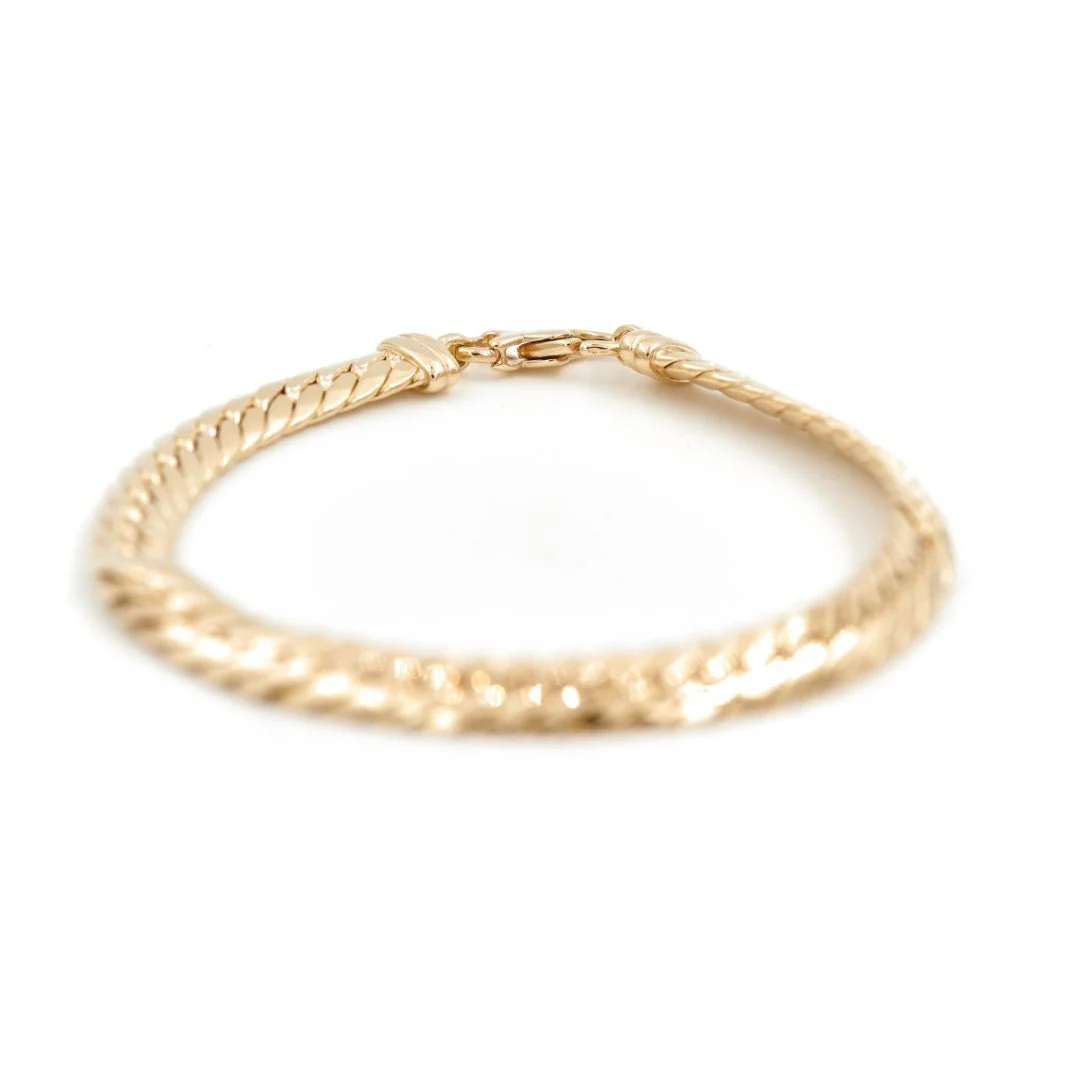 Bracelet Maille anglaise Or jaune - Image 3