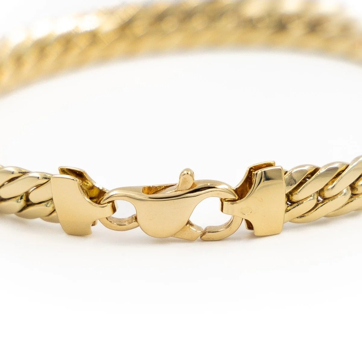 Bracelet Maille anglaise en or jaune - Image 3