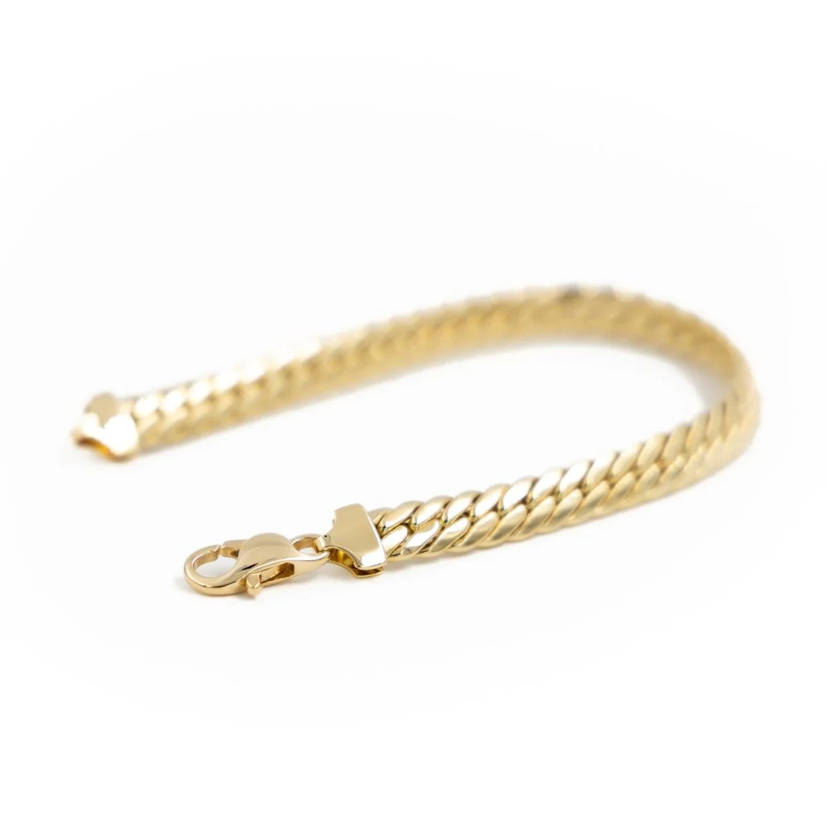 Bracelet Maille anglaise en or jaune - Image 5